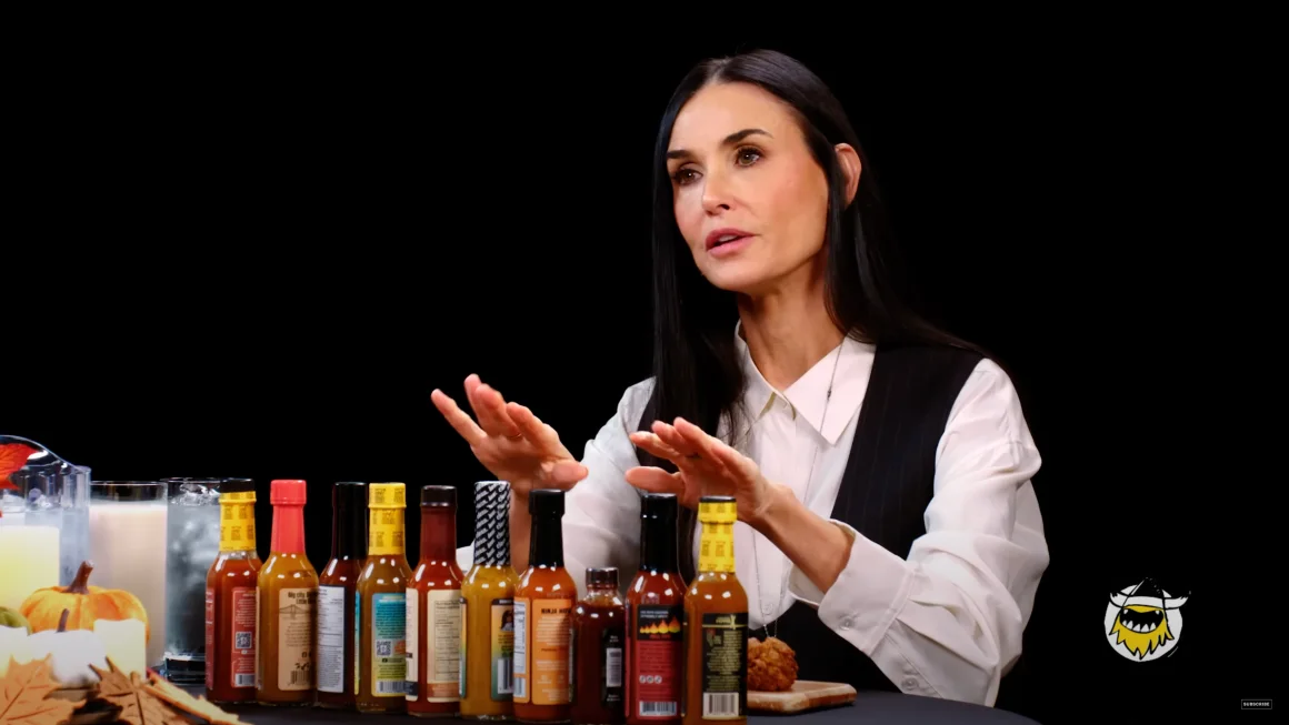 Demi Moore Brings Humor and Spice to 'Hot Ones'