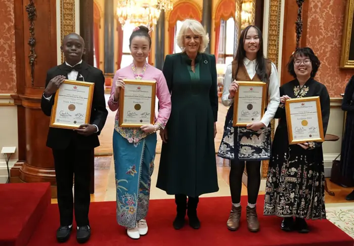 M'sian Teen Duo Meet UK's Queen Camilla to Receive Top Prizes in Commonwealth Essay Competition